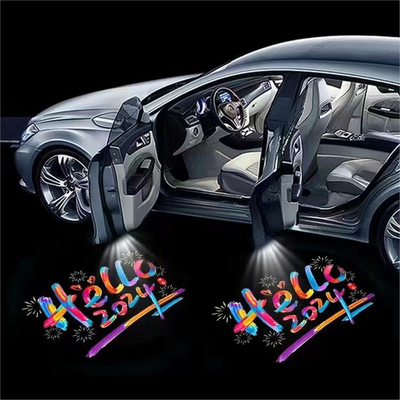 Customize logotipo de boas-vindas luz universal carro acessório de adaptação para estático personalizado
