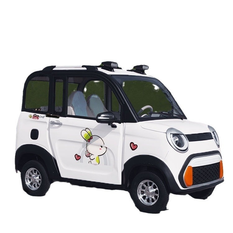 Hanpu 2024 Minicarro elétrico de 4 lugares de 4 rodas EV Tuk-Tuk para viagens de passageiros de baixa velocidade